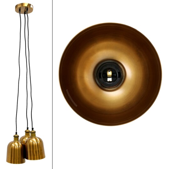 Pendel suspension lampe loftslampe lysekrone lampe Vintage E27 | Elgiganten