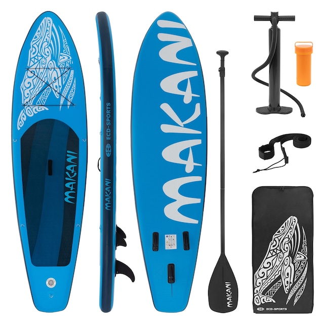 Surfbræt Stand Up Paddle SUP bord Makani padle bord oppustelige Blå 320 cm