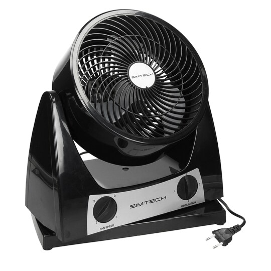 Tabel ventilator blæser stå Fan Fan 40W 3 niveauer Black Simtech |  Elgiganten