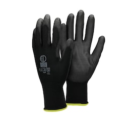 ECD Germany 48 par PU arbejde handsker, størrelse 8-M, farve sort, mekanik