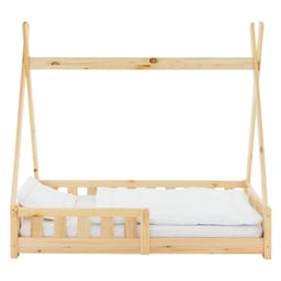 ML Design COT TIPI 70 x 140cm Natur med rockerbeskyttelse og slatted skærm,