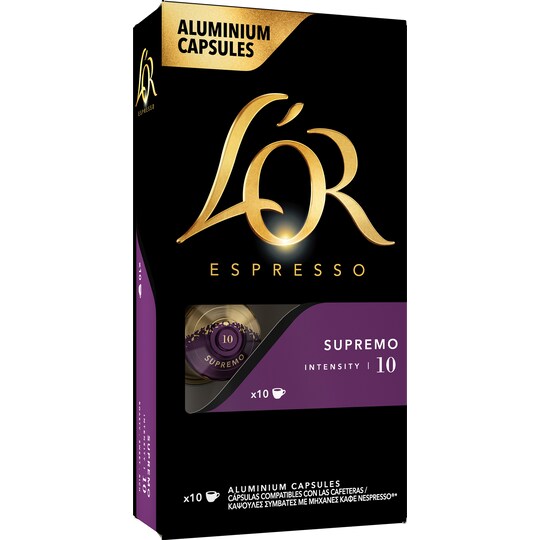 L Or Espresso 10 Supremo kaffekapsler 4028598