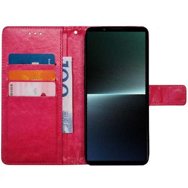 Wallet cover 3-kort Sony Xperia 10 V - Lyserød