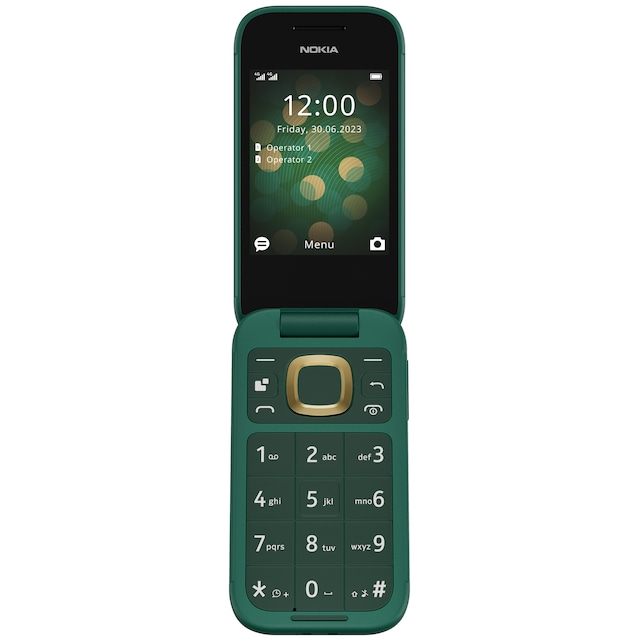 Nokia 2660 flip-mobil (grøn)