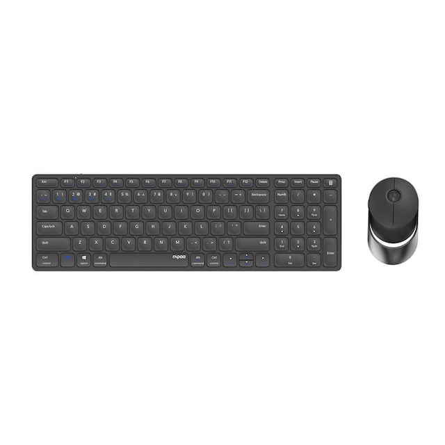 RAPOO Tastatur/Mus Sæt 9750M Multi-Mode Wireless Mørkegrå