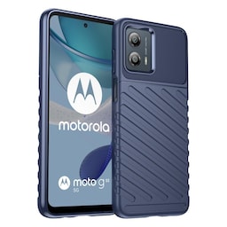 SKALO Motorola Moto G53 5G Twill TPU-cover - Blå