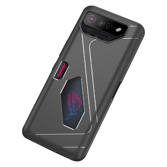 SKALO Asus ROG Phone 7 5G Carbon Fiber TPU cover - Grå