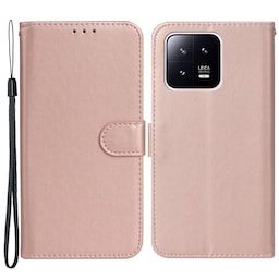 SKALO Xiaomi 13 5G Flip Cover m. pung i PU-læder - Rosa guld