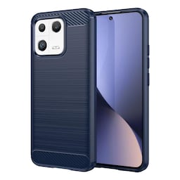 SKALO Xiaomi 13 5G Armor Carbon Stødsikker TPU-cover - Blå