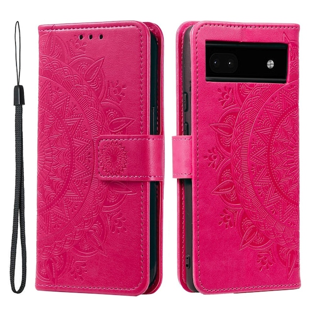 SKALO Google Pixel 7a Mandala Flip Cover - Cerise