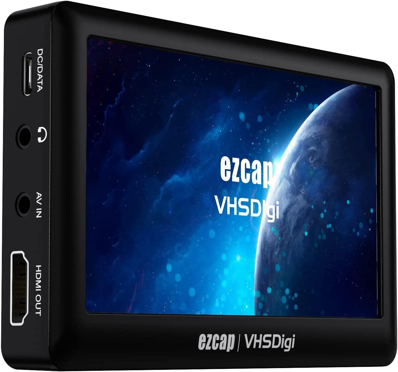 Ezcap video til digital konverter, CVBS videooptager med LCD-skærm, bærbar  komposit CVBS AV videooptager analog til digital konverter | Elgiganten