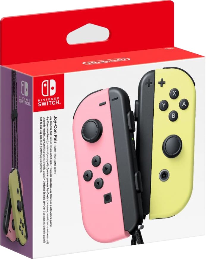 Nintendo Switch Joy-Con controller par (pastel pink + pastel gul)