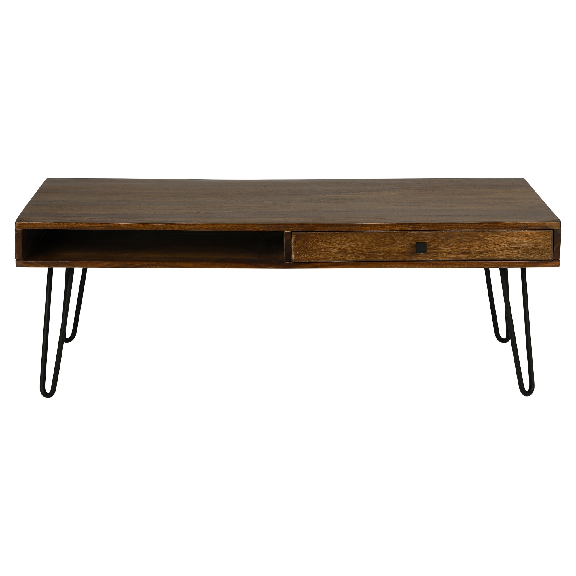 Womo-Design Sofabord Padua med 1 skuffe, 1 åbent rum og hårnål ben,  120x40x60 | Elgiganten