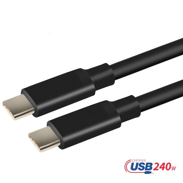 USB-IF-certificeret 1m USB-C 2.0 240W Hurtigopladning 480Mbps