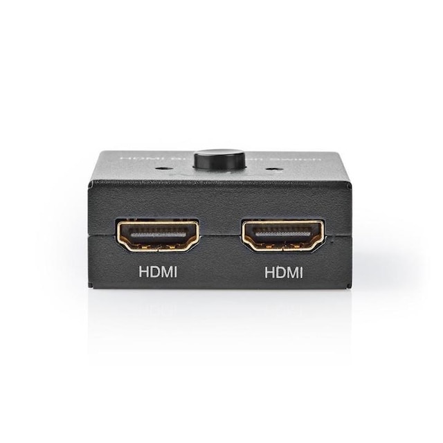 Nedis HDMI ™ switch | 3-Port port(s) | 1x HDMI™ Input / 2x HDMI ™ -indgang | 1x HDMI™ Output / 2x HDMI™ Output | 4K@60Hz | 6 Gbps | Metal | Antracit