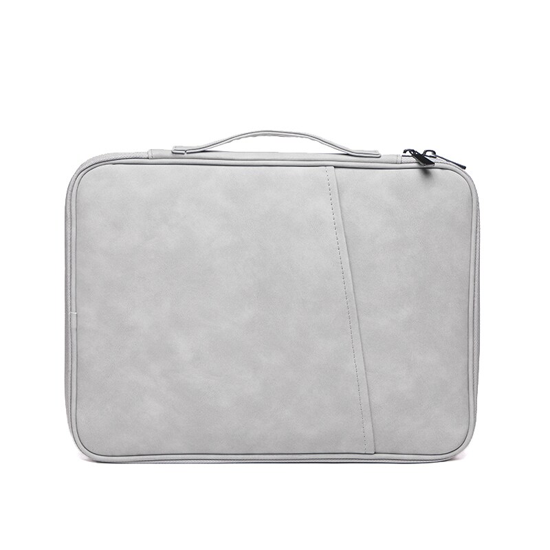 INF Laptop taske sleeve til 12,9-13 tommer bærbar PU læder vandtæt støvtæt  Grå | Elgiganten