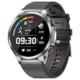 INF Smartwatch med EKG, puls, blodilt, søvnmonitor Mørkegrå