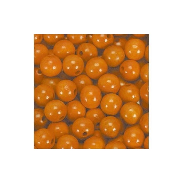 Træperler 5mm 1000 stk orange