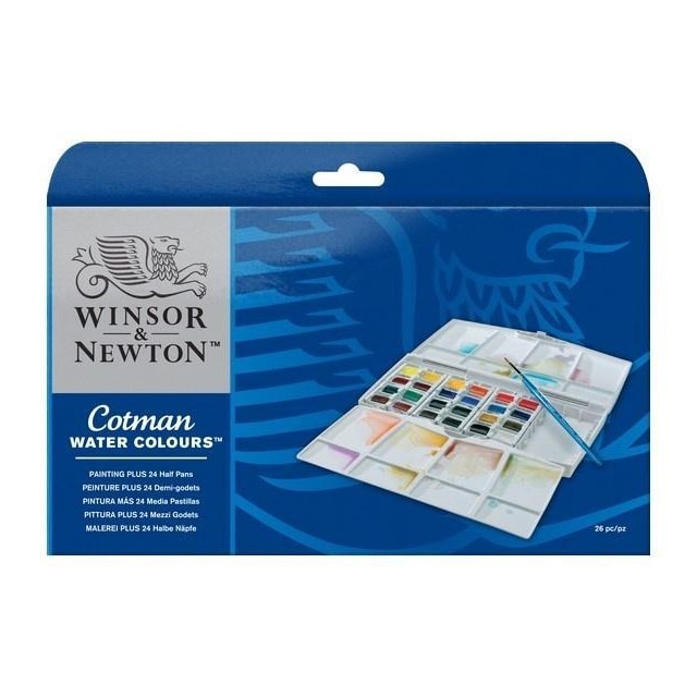 WINSOR Cotman watercolour Pan paintingbox PLUS