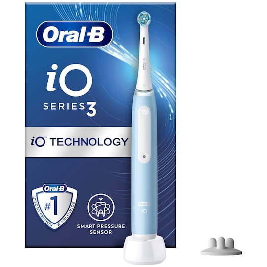 Oral-B iO3 eltandbørste 730843 (isblå) | Elgiganten