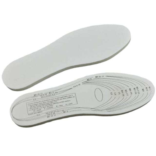 Indlægssåler stødabsorberende skoindlæg (35-44) Hvid 30 cm