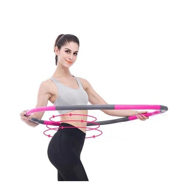 Hula Hoop 100 cm 1,5kg Rosa/Grå