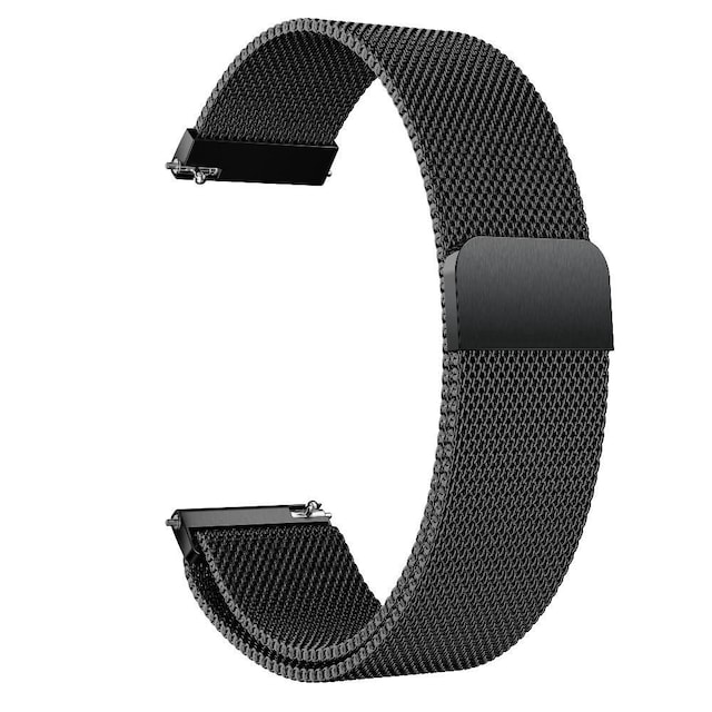 SKALO Milanese Loop til Samsung Watch 5 Pro 45mm - Sort