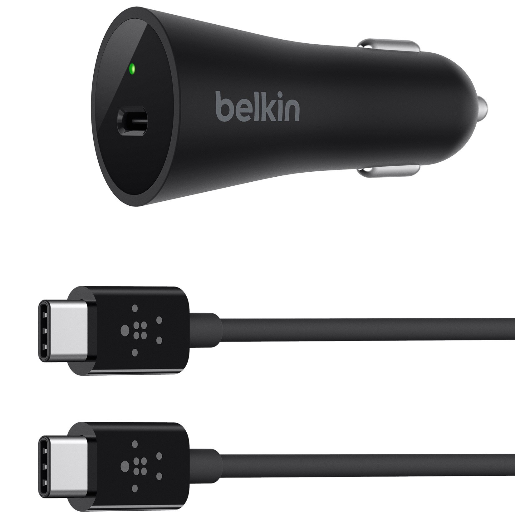 Belkin 27W USB-C biloplader + kabel | Elgiganten