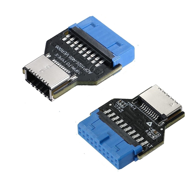 NÖRDIC USB 3.0 19 pin header til USB Type-E adapter