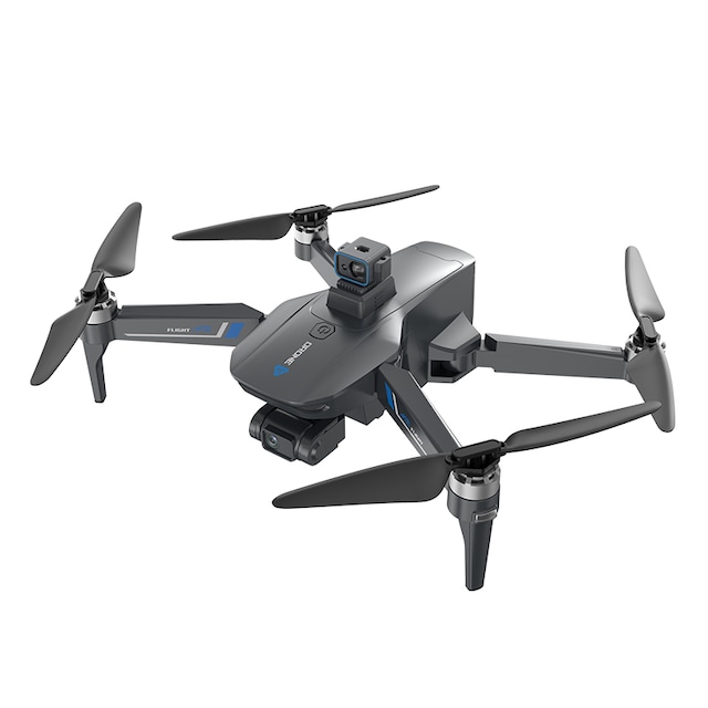4K Drone med foldedesign, dobbelt kamera, undgåelse af forhindringer Sort