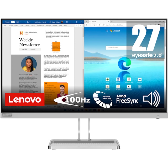 Lenovo L27i-40 27" IPS WLED-computerskærm