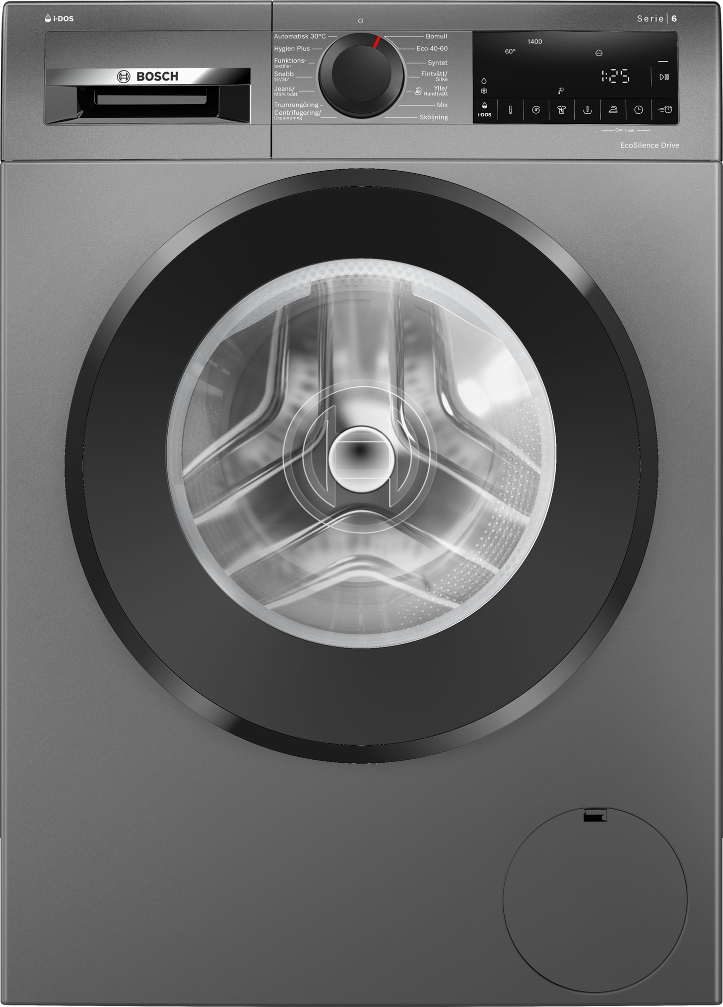 Effektivt og pladsbesparende. Køb Bosch WGG244RASN vaskemaskine med  tørretumbler for at få ren og tør tøj i en enkelt enhed.