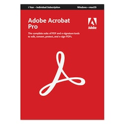 Adobe Acrobat Pro - PC Windows,Mac OSX - 1 Year subscription