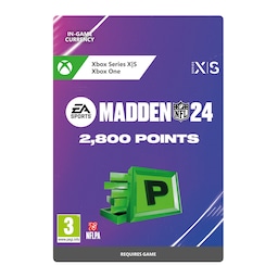 Madden NFL 24 - 2800 Madden Points - XBOX One,Xbox Series X,Xbox Serie