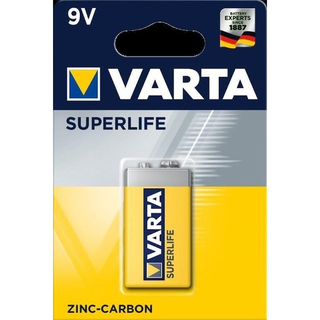 Varta 6F22/9 V Block (2022) batteri, 1 stk. blister