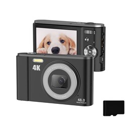 Digitalkamera 4K 48MP 16 x zoom 2,8-tommer skærm
