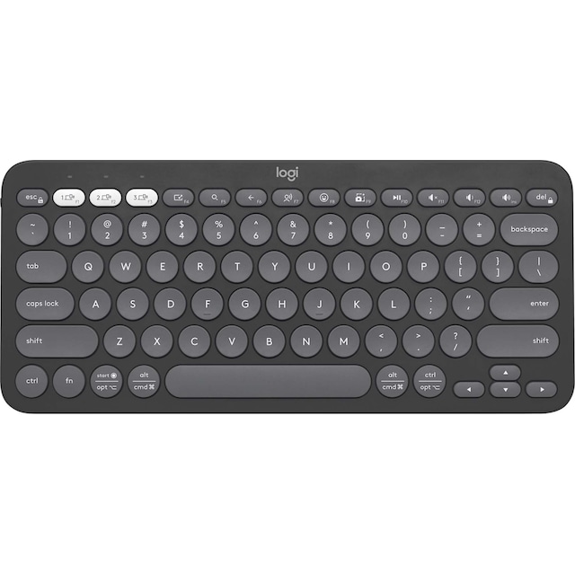 Logitech Pebble Keys 2 K380s trådløst tastatur (Graphite)