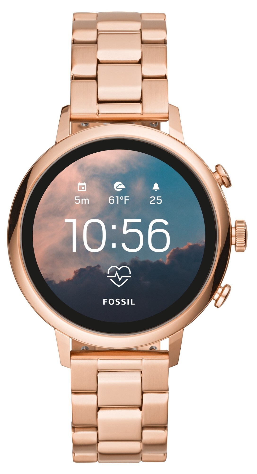 Fossil Q Venture Gen. 4 smartwatch (rose gold) - Smartwatch - Elgiganten