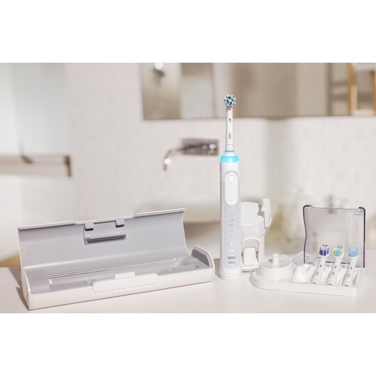 Oral-B Genius 9000 elektrisk tandbørste - hvid | Elgiganten
