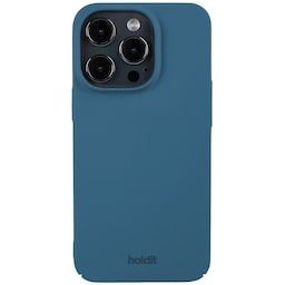 Holdit Slim Case iPhone 15 Pro-etui (blå)