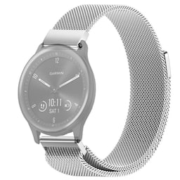 SKALO Milanese Loop til Garmin Vivomove 3 - Sølv