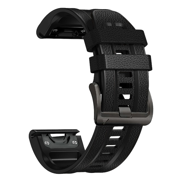 TPU urrem til Garmin Fenix7/6/5 22mm Sort