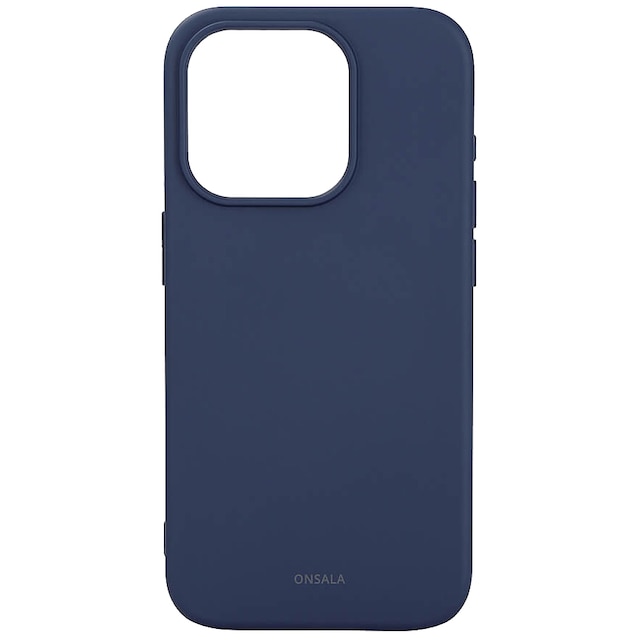 Onsala iPhone 15 Pro silikoneetui (blå)