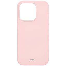 Onsala iPhone 15 Pro silikoneetui (lyserød)