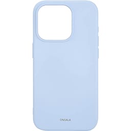 Onsala iPhone 15 Pro silikoneetui (lyseblå)