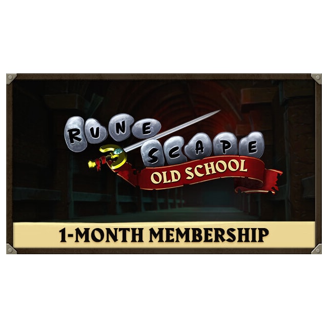 Old School RuneScape 1-Month Membership - PC Windows,Mac OSX