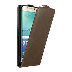 Samsung Galaxy S6 EDGE PLUS Pungetui Flip Cover (Brun)
