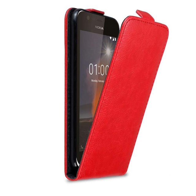 Nokia 1 2018 Pungetui Flip Cover (Rød)