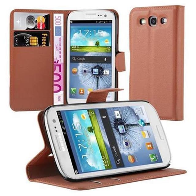 Samsung Galaxy S3 / S3 NEO Pungetui Cover Case (Brun)