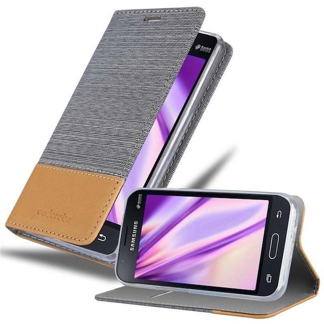 Samsung Galaxy J1 MINI Pungetui Cover Case (Grå)